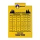 a yellow clip & yellow board letter clipboard - digital imprint