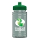 a green lid & glacier blue bottle upcycle - mini 16 oz rpet sports bottle with push - pull lid - digital