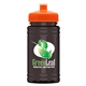 a orange lid & transparent smoke bottle upcycle - mini 16 oz rpet sports bottle with push - pull lid - digital