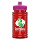 a pink lid & transparent red bottle upcycle - mini 16 oz rpet sports bottle with push - pull lid - digital