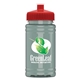 a red lid & glacier blue bottle upcycle - mini 16 oz rpet sports bottle with push - pull lid - digital