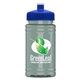a royal blue lid & glacier blue bottle upcycle - mini 16 oz rpet sports bottle with push - pull lid - digital