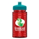 a teal lid & transparent red bottle upcycle - mini 16 oz rpet sports bottle with push - pull lid - digital