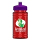 a violet lid & transparent red bottle upcycle - mini 16 oz rpet sports bottle with push - pull lid - digital