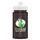 aerial view a white lid & transparent smoke bottle upcycle - mini 16 oz rpet sports bottle with push - pull lid - digital, image 1 of 2