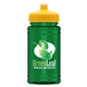 a yellow lid & transparent green bottle upcycle - mini 16 oz rpet sports bottle with push - pull lid - digital