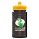 a yellow lid & transparent smoke bottle upcycle - mini 16 oz rpet sports bottle with push - pull lid - digital