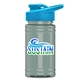 a cyan lid & glacier blue bottle upcycle - mini 16 oz rpet sports bottle with drink thru lid - digital
