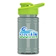 a lime green lid & glacier blue bottle upcycle - mini 16 oz rpet sports bottle with drink thru lid - digital