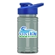a royal blue lid & glacier blue bottle upcycle - mini 16 oz rpet sports bottle with drink thru lid - digital