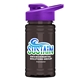 a violet lid & transparent smoke bottle upcycle - mini 16 oz rpet sports bottle with drink thru lid - digital