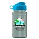 a cyan lid & glacier blue bottle upcycle mini - 16 oz rpet sport bottle with flip top lid