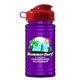 a red lid & transparent violet bottle upcycle mini - 16 oz rpet sport bottle with flip top lid