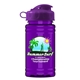 a violet lid & transparent violet bottle upcycle mini - 16 oz rpet sport bottle with flip top lid