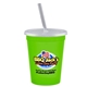 a lime green cup & frost lid & frost straw 16 oz stadium tumbler cup with lid straw - digital