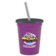 a violet cup & transparent smoke lid & frost straw 16 oz stadium tumbler cup with lid straw - digital