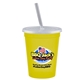a yellow cup & frost lid & frost straw 16 oz stadium tumbler cup with lid straw - digital