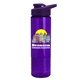 a violet lid & transparent violet bottle the wave - 24 oz tritan(tm) bottle with drink thru lid and digital imprint