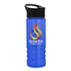 a black lid & transparent blue bottle salute - 24 oz bottle with pop - up sip lid - digital