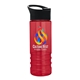 a black lid & transparent red bottle salute - 24 oz bottle with pop - up sip lid - digital