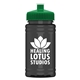 a green lid & transparent smoke bottle upcycle - mini 16 oz rpet sports bottle with push - pull lid