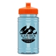 a orange lid & glacier blue bottle upcycle - mini 16 oz rpet sports bottle with push - pull lid