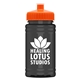 a orange lid & transparent smoke bottle upcycle - mini 16 oz rpet sports bottle with push - pull lid