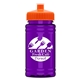a orange lid & transparent violet bottle upcycle - mini 16 oz rpet sports bottle with push - pull lid