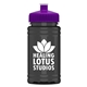 a violet lid & transparent smoke bottle upcycle - mini 16 oz rpet sports bottle with push - pull lid