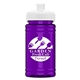 a white lid & transparent violet bottle upcycle - mini 16 oz rpet sports bottle with push - pull lid