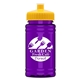 a yellow lid & transparent violet bottle upcycle - mini 16 oz rpet sports bottle with push - pull lid