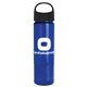 a black lid & transparent blue bottle the wave - 24 oz tritan(tm) bottle with oval crest lid