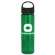 a black lid & transparent green bottle the wave - 24 oz tritan(tm) bottle with oval crest lid