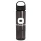 a black lid & transparent smoke bottle the wave - 24 oz tritan(tm) bottle with oval crest lid