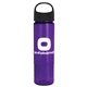 a black lid & transparent violet bottle the wave - 24 oz tritan(tm) bottle with oval crest lid