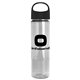 a black lid & clear bottle the wave - 24 oz tritan(tm) bottle with oval crest lid