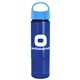 a cyan lid & transparent blue bottle the wave - 24 oz tritan(tm) bottle with oval crest lid