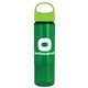 a lime green lid & transparent green bottle the wave - 24 oz tritan(tm) bottle with oval crest lid