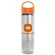 a orange lid & clear bottle the wave - 24 oz tritan(tm) bottle with oval crest lid