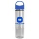 a royal blue lid & clear bottle the wave - 24 oz tritan(tm) bottle with oval crest lid