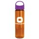 a violet lid & transparent orange bottle the wave - 24 oz tritan(tm) bottle with oval crest lid