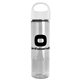 a white lid & clear bottle the wave - 24 oz tritan(tm) bottle with oval crest lid