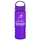 a violet lid & transparent violet bottle salute - 24 oz bottle with oval crest lid