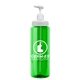 a white lid & transparent green bottle 32 oz transparent pump bottle