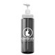 a white lid & transparent smoke bottle 32 oz transparent pump bottle