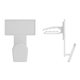aerial view a white auto vent utility clip, image 1 of 3