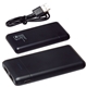 aerial view a black counsel 5000mah mini power bank, image 1 of 2