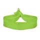 aerial view a lime green 3/4 fold - over elastic hair tie wristband, image 1 of 2