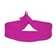 aerial view a magenta 3/4 fold - over elastic hair tie wristband, image 1 of 2