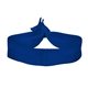 aerial view a royal blue 3/4 fold - over elastic hair tie wristband, image 1 of 2